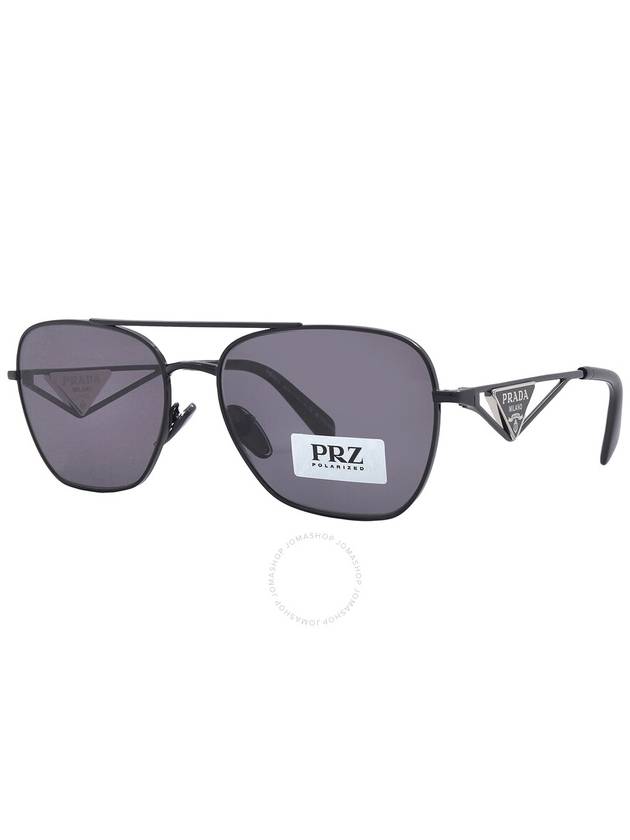 Prada Polarized Grey Navigator Ladies Sunglasses PR A50S 1AB5Z1 - PRADA - BALAAN 3