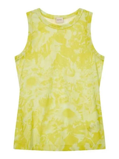 Women s Patterned Sleeveless Top Dark Yellow Green 270304 - PAUL SMITH - BALAAN 1