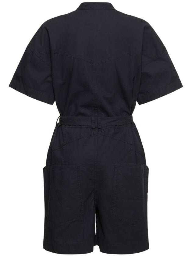 Women's Kiara Overall Jumpsuit Black - ISABEL MARANT - BALAAN 3