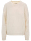 Back Stitch Crew Neck Knit Top Cream - MAISON MARGIELA - BALAAN 3