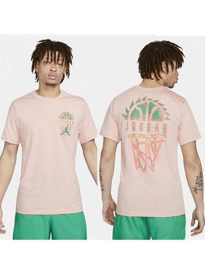 Jordan DNA Graphic Short Sleeve T-Shirt Light Pink - NIKE - BALAAN 2