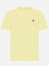 Fox Head Patch Classic Short Sleeve T-Shirt Yellow - MAISON KITSUNE - BALAAN 3