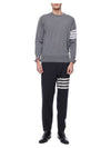 4 Bar Stripe Classic Wool Knit Top Grey - THOM BROWNE - BALAAN 4