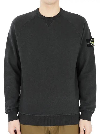 OLD Treatment Wappen Patch Crew Neck Sweatshirt Grey - STONE ISLAND - BALAAN 2