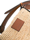 Logo Patch Raffia Cross Bag Beige - ISABEL MARANT - BALAAN 4