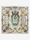 Stately Wheels Silk Scarf 90 Blanc - HERMES - BALAAN 1