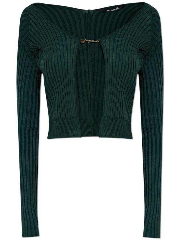 Jacquemus Cardigan With Logo, Women's, Green - JACQUEMUS - BALAAN 1