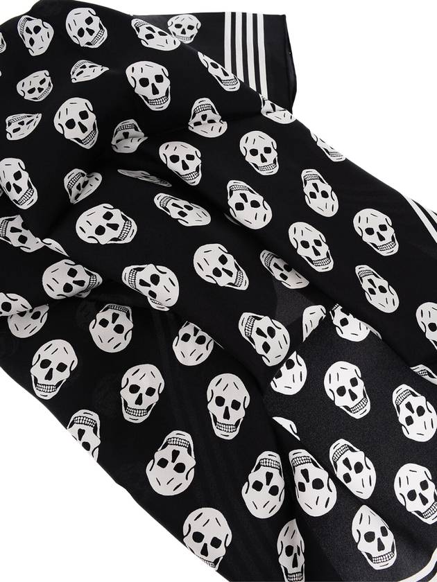 Biker Skull Scarf Black - ALEXANDER MCQUEEN - BALAAN 4