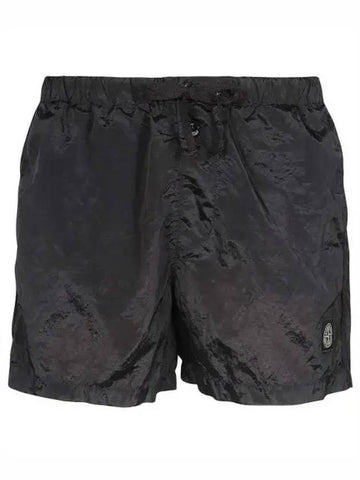 Wappen Patch Nylon Metal Swim Shorts Dark Grey - STONE ISLAND - BALAAN 1