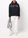 Neon Universe Hoodie Dark Navy - VALENTINO - BALAAN 6