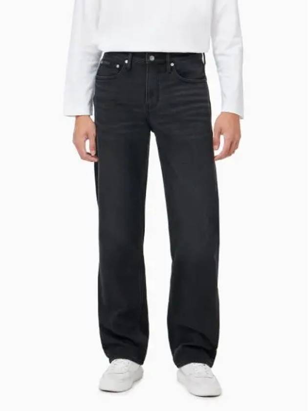 JEANS Men s 90S Straight Fit Black Brushed Denim J327408 1BY - CALVIN KLEIN - BALAAN 1