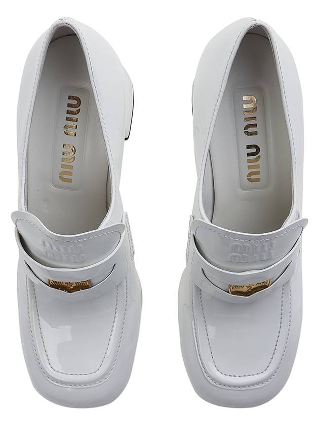 Patent Leather Pumps White - MIU MIU - BALAAN 7