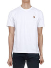 Fox Head Patch Classic Short Sleeve T-Shirt White - MAISON KITSUNE - BALAAN 3