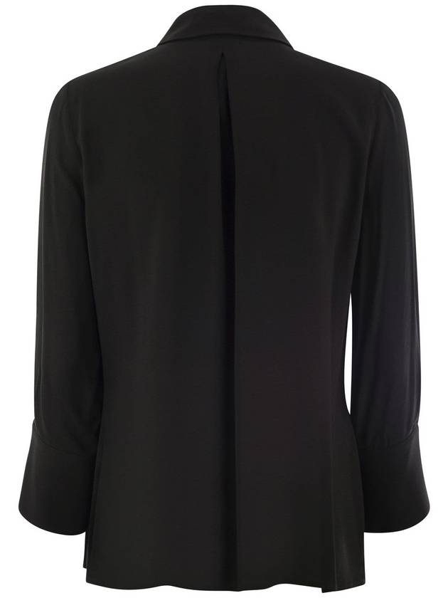 Georgette shirt with logo patch - ELISABETTA FRANCHI - BALAAN 2