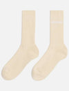 Jacquemus Logo Beige Socks 213AC003 5000 131 - JACQUEMUS - BALAAN 2