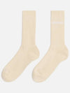 Jacquemus Logo Beige Socks 213AC003 5000 131 - JACQUEMUS - BALAAN 3