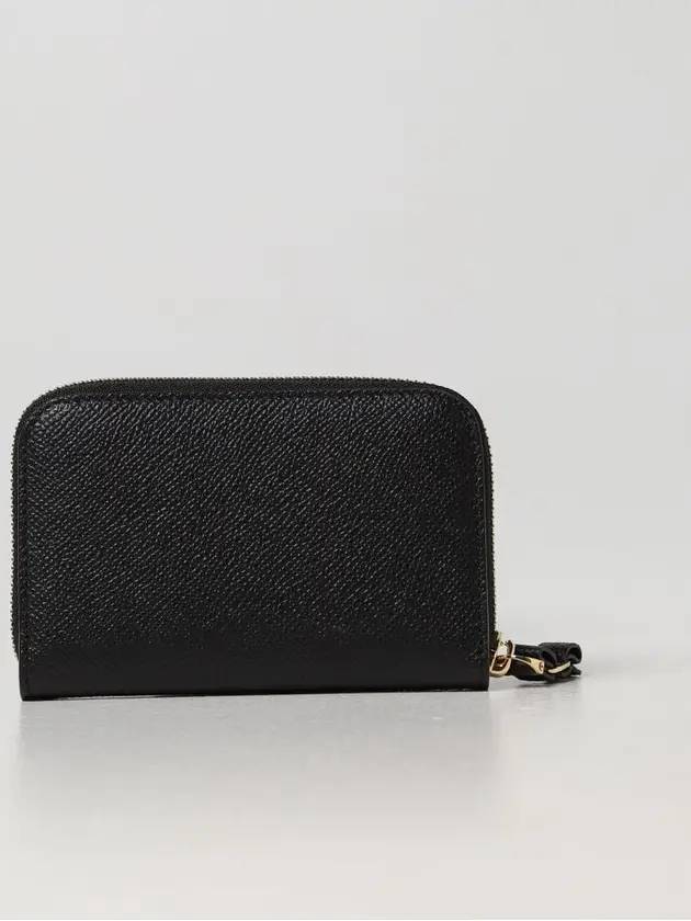 Vara Bow Zipper Card Wallet Black - SALVATORE FERRAGAMO - BALAAN 3