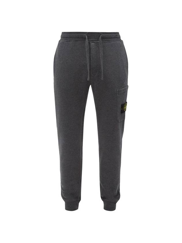 Garment Dying Cotton Fleece Track Pants Dark Grey - STONE ISLAND - BALAAN 2