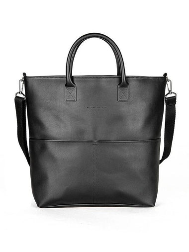 Burbank HQ Leather Cross Tote Bag Black - NATIONAL PUBLICITY - BALAAN 1