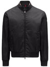 Reppe Rain Zip-Up Jacket Black - MONCLER - BALAAN 1