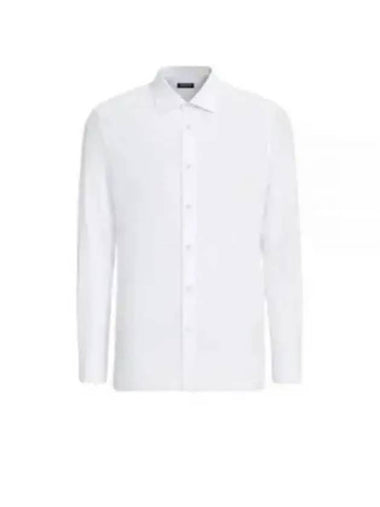 Trofeo Long Sleeve Shirt White - ERMENEGILDO ZEGNA - BALAAN 1