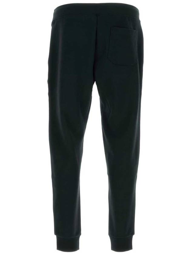 Drawstring Cotton Track Pants Black - POLO RALPH LAUREN - BALAAN 3