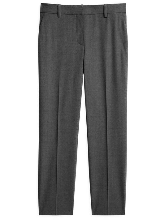 Women's Good Wool Treeca Crop Pants Grey - THEORY - BALAAN 1
