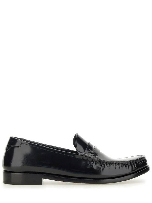 Le Leather Loafer Black - SAINT LAURENT - BALAAN 2