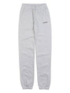 Wellness Club Sweatpants WELLNESS CLUB FLOCKED SWEATPANT HEATHER GRAY BLACK - SPORTY & RICH - BALAAN 1