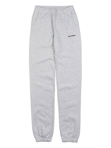 Wellness Club Sweatpants WELLNESS CLUB FLOCKED SWEATPANT HEATHER GRAY BLACK - SPORTY & RICH - BALAAN 1