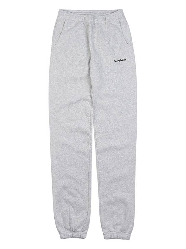 Wellness Club Sweatpants WELLNESS CLUB FLOCKED SWEATPANT HEATHER GRAY BLACK - SPORTY & RICH - BALAAN 9