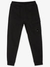 Diagonal Raised Fleece Cargo Track Pants Black - CP COMPANY - BALAAN 3