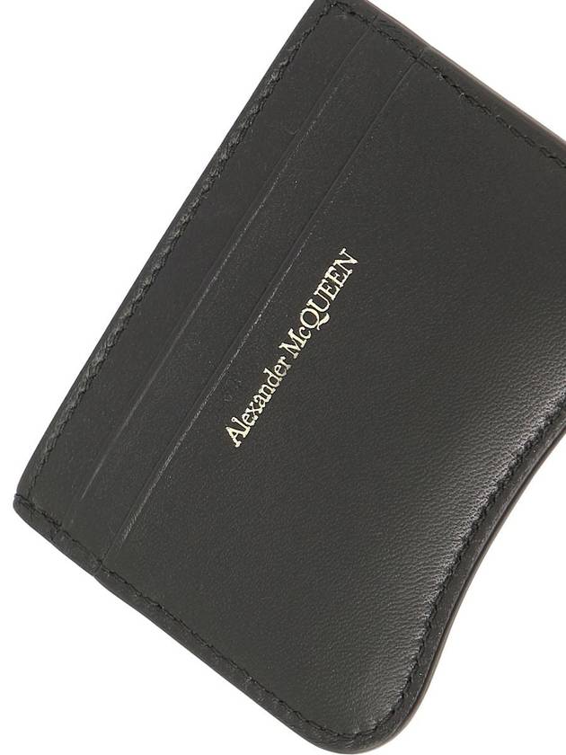 The Seal Card Wallet Black - ALEXANDER MCQUEEN - BALAAN 5