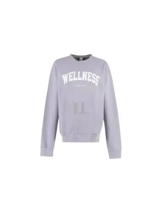 Wellness Crew Neck Cotton Long Sleeve T-Shirt Purple - SPORTY & RICH - BALAAN 2