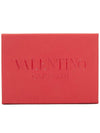 V Logo Compact Half Wallet Black - VALENTINO - BALAAN 10