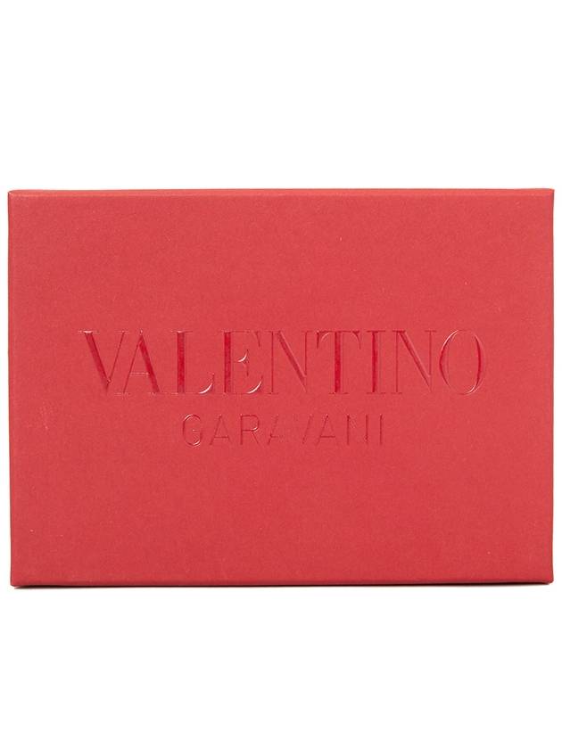 V Logo Compact Half Wallet Black - VALENTINO - BALAAN 10