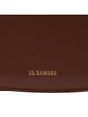 Halo Logo Print Calfskin Leather Tote Bag Brown - JIL SANDER - BALAAN 8