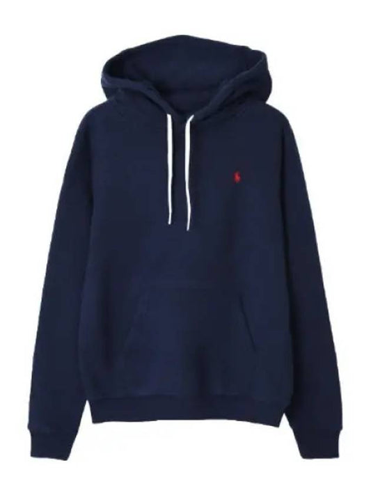 Pony logo embroidery brushed hooded t shirt women - POLO RALPH LAUREN - BALAAN 1