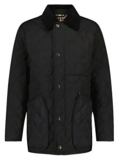 Long Sleeved Quilted Jacket Black - BURBERRY - BALAAN 2