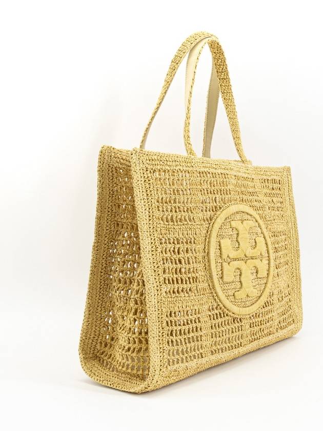 Ella Hand Crocheted Tote Bag Beige - TORY BURCH - BALAAN 3