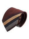 Classic Striped Silk Tie Burgundy - VIVIENNE WESTWOOD - BALAAN 11