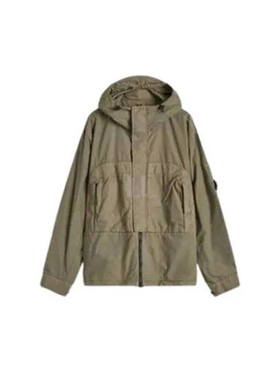 Flatt Nylon Overshirt Hooded Jacket Brown - CP COMPANY - BALAAN 2