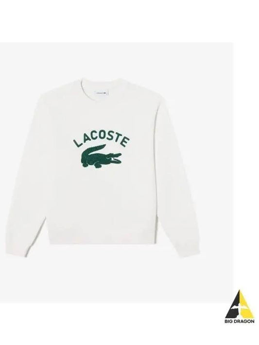 Women s CP Chouli Crew Neck Sweatshirt OFFWHITE Off White - LACOSTE - BALAAN 1