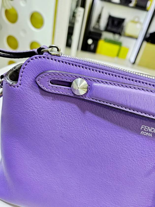 By the Way Medium Leather Purple Boston Bag 8BL124 - FENDI - BALAAN 9