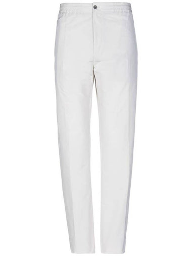 drawstring ivory easy trousers - LANVIN - BALAAN 1