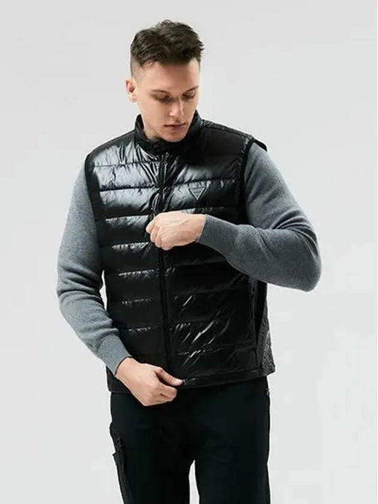 Golf tennis goose down zip-up padded vest black - AVAVE - BALAAN 1