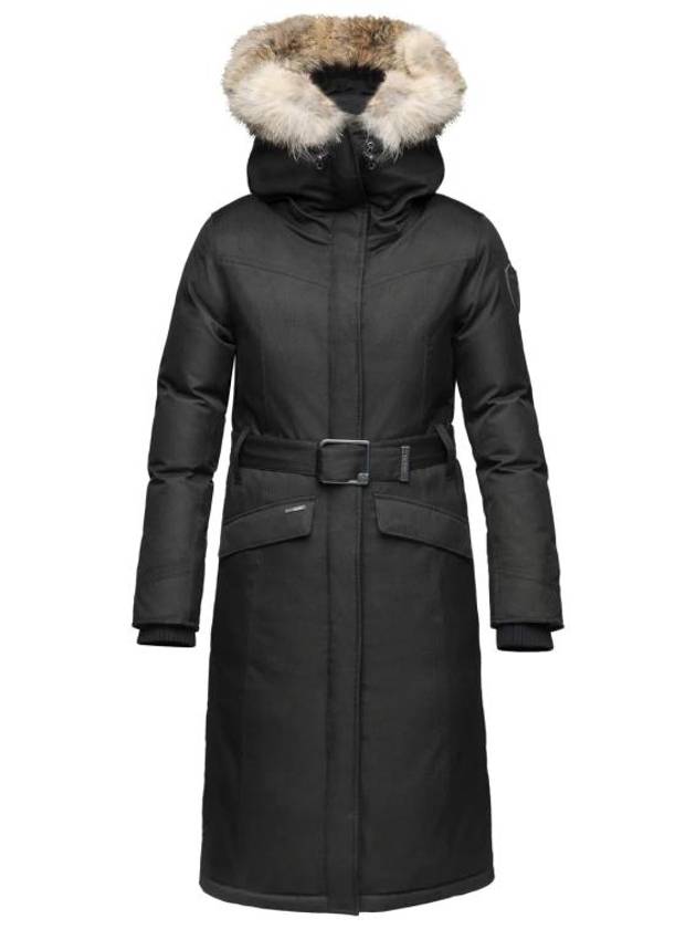 Morgan Coyote Fur Long Parka Black - NOBIS - BALAAN 2