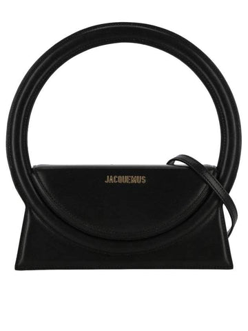 Le Sac Rond Circle Purse Tote Bag Black - JACQUEMUS - BALAAN 1