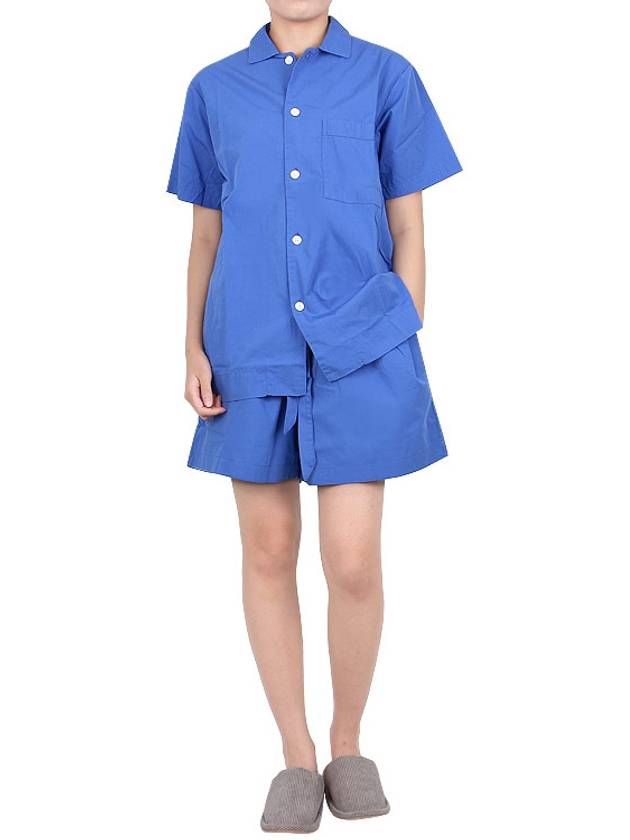 Poplin Pajamas Overfit Short Sleeve Shirt - TEKLA - BALAAN 9