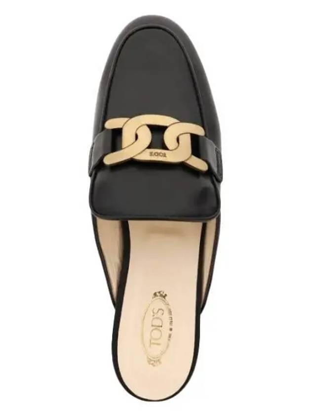 Metal Chain Leather Mule Black - TOD'S - BALAAN 2